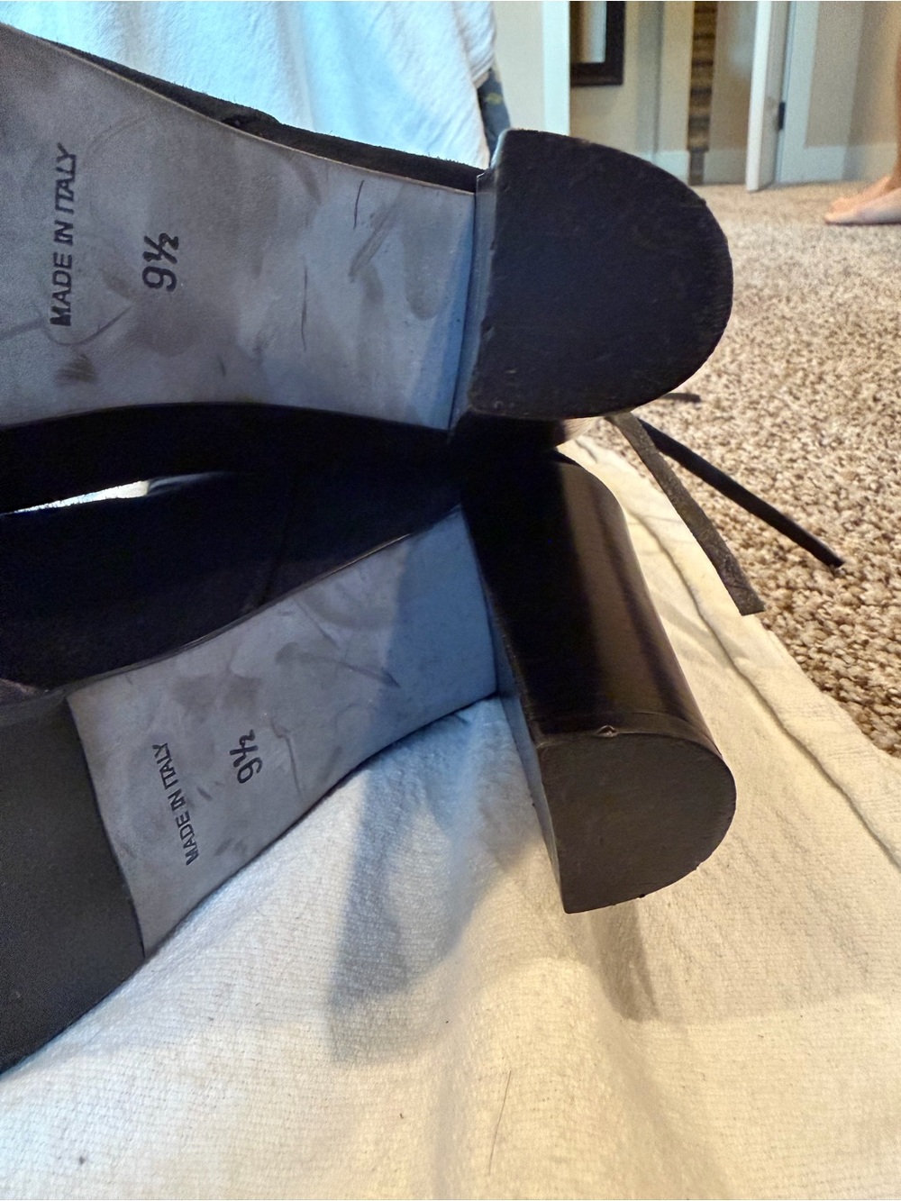 Kenneth Cole New York Black Suede Whip It Over-the-Knee Boots - 9.5 - Picture 10 of 13